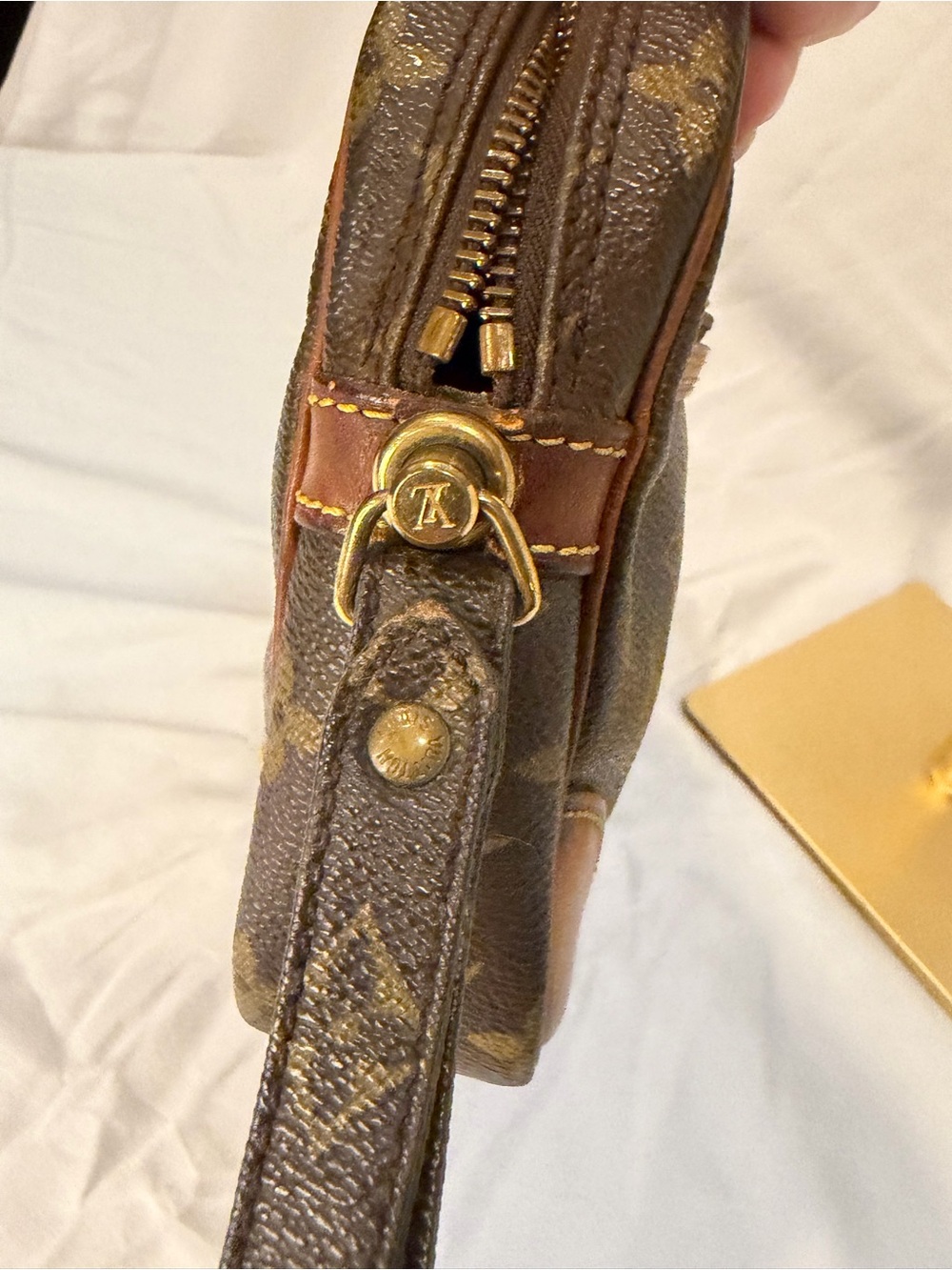 Louis Vuitton Monogram Canvas Toiletry Pouch in Brown and Tan - Picture 9 of 10
